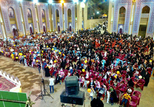 کودکان کاشانی زیر سایه خورشید جشن رضوی گرفتند