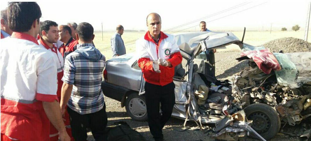 یک کشته و یک مصدوم در تصادف جاده شبستر - سلماس