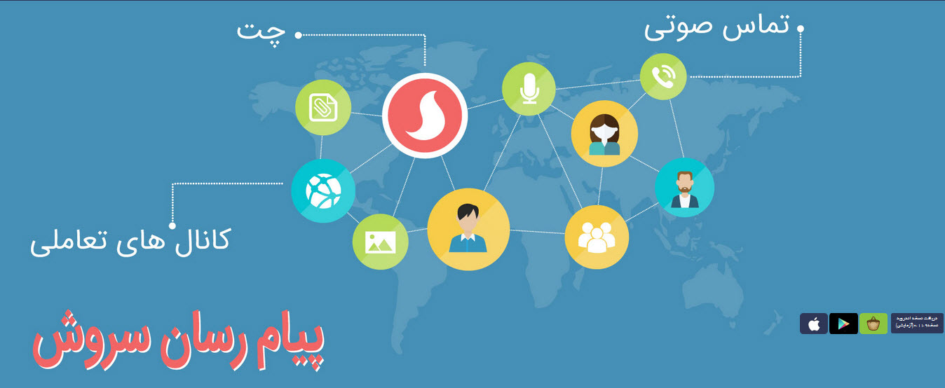 دانلود سروش 0.28.0 برای اندروید و Ios ؛اضافه شدن سرویس خرید شارژ تلفن همراه و اوقات شرعی
