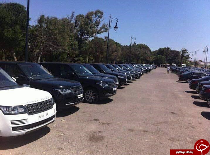ریخت و پاش شاه عربستان در شهر طنجه+تصاویر