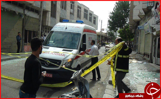 ۱۳ مصدوم در حادثه انفجار گاز شهری در زنجان