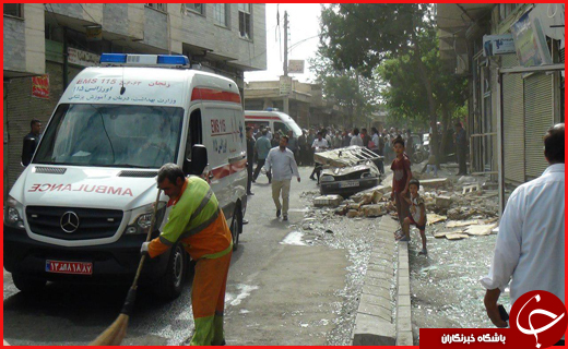 ۱۳ مصدوم در حادثه انفجار گاز شهری در زنجان
