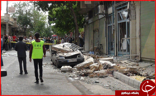 ۱۳ مصدوم در حادثه انفجار گاز شهری در زنجان