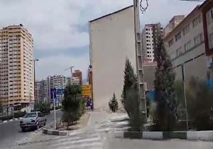 سبز شدن ساختمان‌ها در پیاده‌رو!! + فیلم