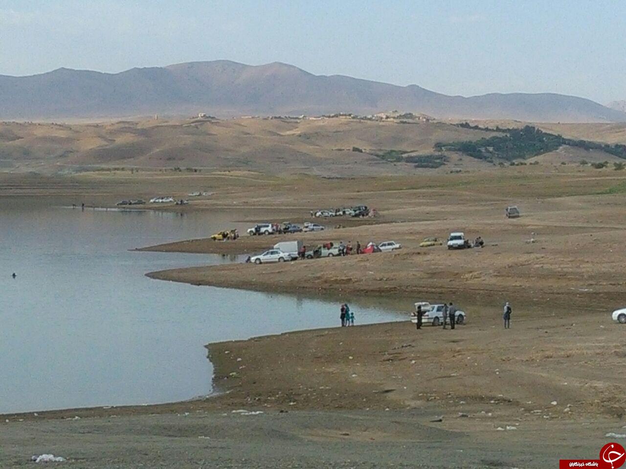 نمایی از سد زاینده&zwnj;رود در یان&zwnj;چشمه + تصاویر