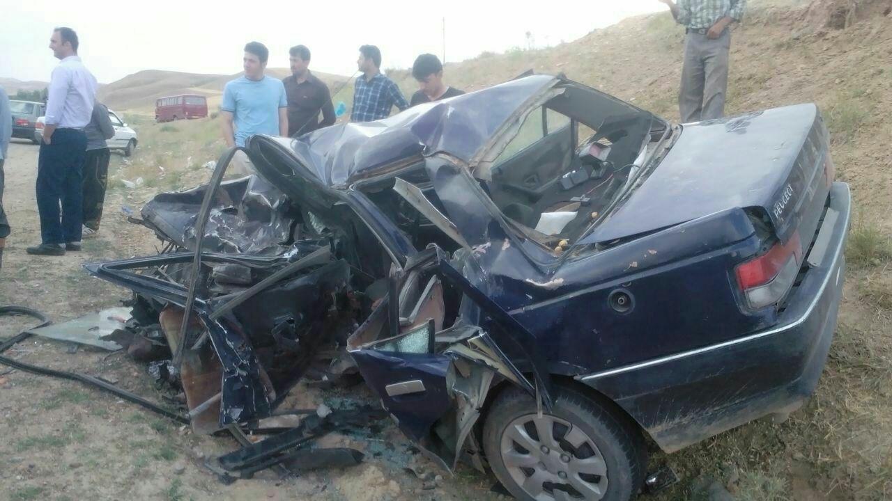 ۲ کشته و ۱ مصدوم در اثر برخورد خونین نیسان با پژو در محور هشترود- قره آغاج