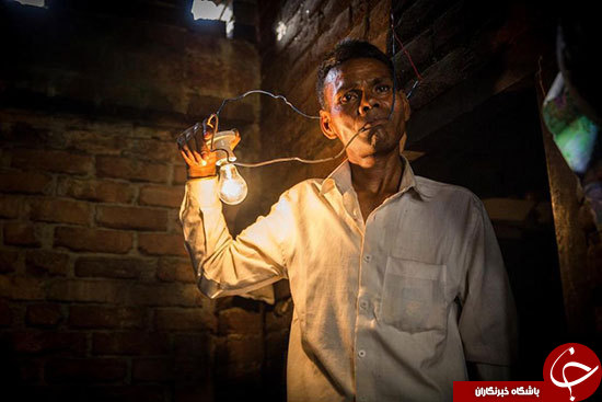 این مرد هندی از برق تغذیه می&zwnj;کند+عکس