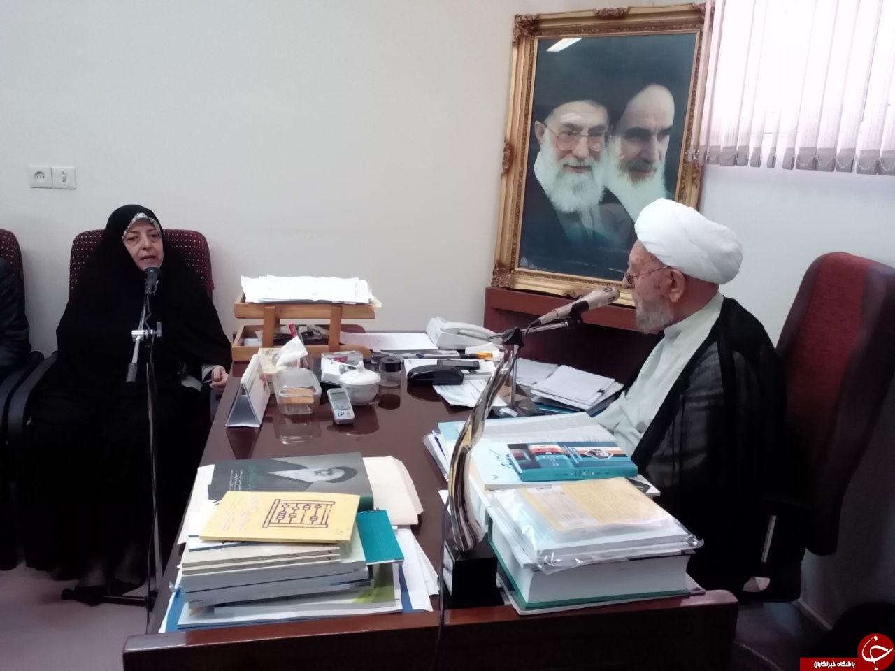 دیدار دکتر ابتکار با آیت الله امینی