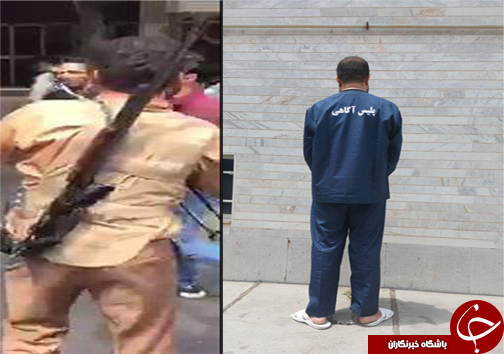 سرقت مسلحانه از بانک در قزوین ناکام ماند/جزییات بیشتر از سارق مسلح نقاب دارد بانک تجارت قزوین + تصاویر و فیلم