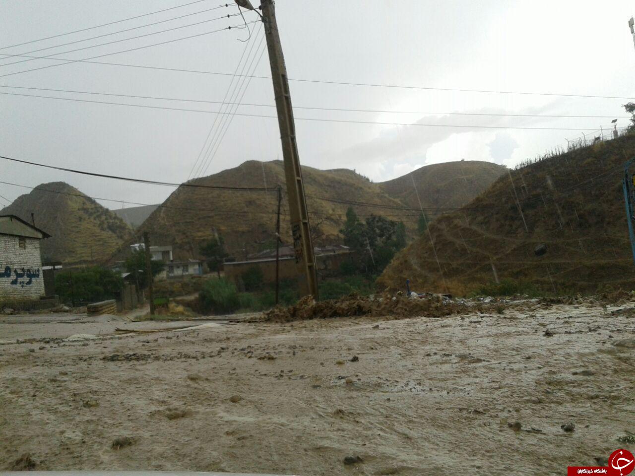 آغاز بارش رگباری از شرق گلستان / آبگرفتگی در مینودشت و مراوه تپه +تصاویر