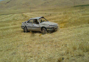 واژگونی پژو کودک دوساله در نهاوند را به کام مرگ فرستاد+ تصویر