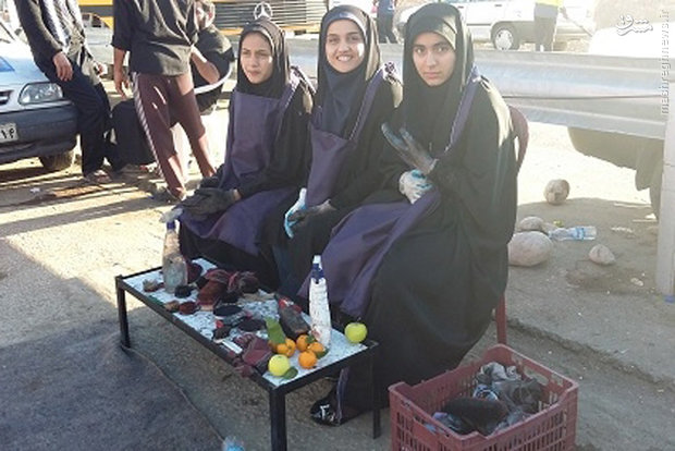 خدمت گذاری به زائران اربعین ۹۶
