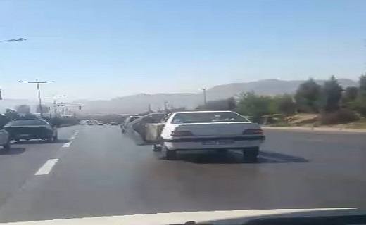 حمل بار عجیب توسط پژو + فیلم