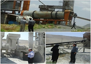 پایش زیست محیطی کارخانه تولید آسفالت در مهاباد