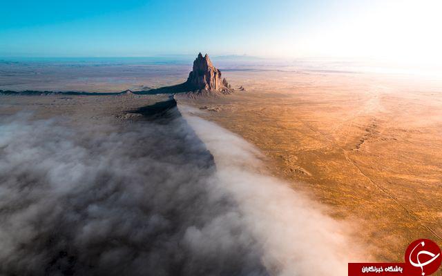 لحظه زیبای طلوع خورشید در شمال غربی نیومکزیکو آمریکا +عکس
