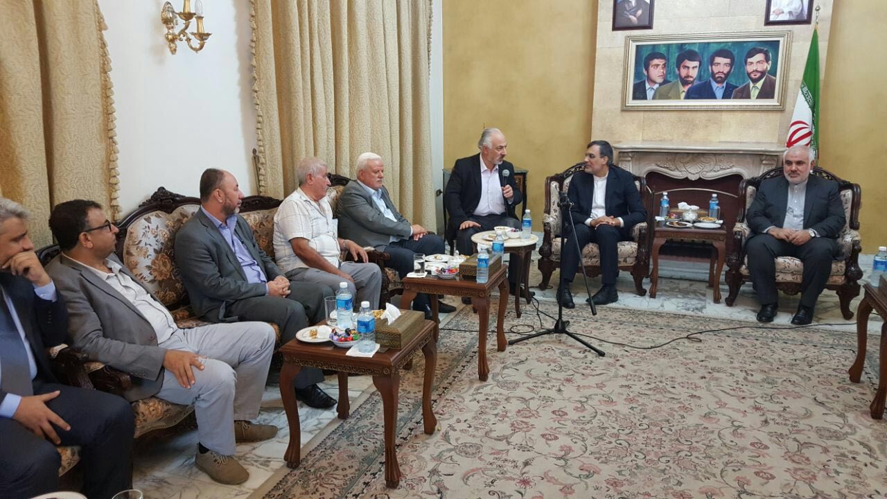 دیدار جابری انصاری با نمایندگان گروههای فلسطینی مستقر در لبنان