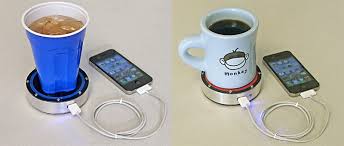 شارژ گوشی با قهوه داغ