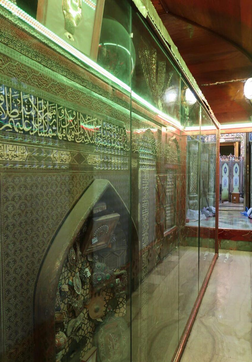 ترمیم درون ضریح مطهر امیر المومنین(ع) در نجف اشرف+تصاویر