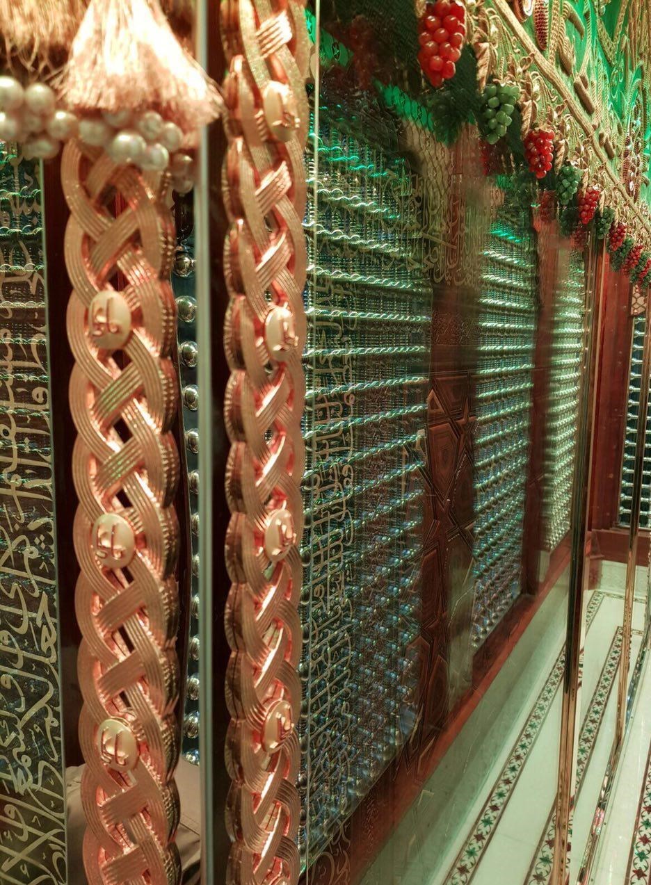 ترمیم درون ضریح مطهر امیر المومنین(ع) در نجف اشرف+تصاویر