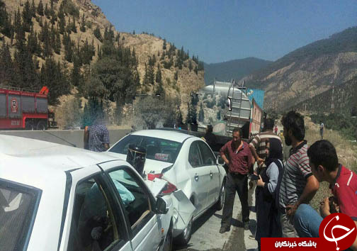 ۶ کشته و مصدوم در تصادف زنجیره&zwnj;ای جاده هراز
