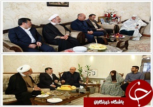 استاندار قزوین به دیدار دو خانواده شهید رفت