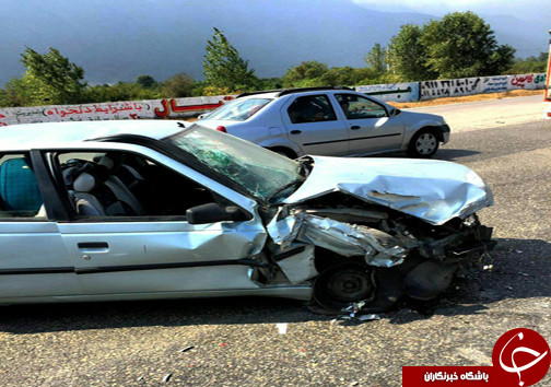 ۳ تصادف رانندگی در مازندران با سه مصدوم + تصاویر