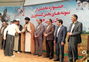 جشنواره تجلیل از نمونه&zwnj;های بخش کشاورزی برگزار شد