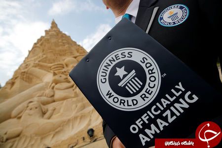 ثبت بلندترین قلعه شنی جهان در گینس+تصاویر