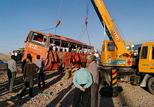 شناسایی مقصران حادثه واژگونی اتوبوس دانش&zwnj;آموزان هرمزگانی