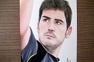 نقاشی دیدنی از چهره ایکر کاسیاس + فیلم