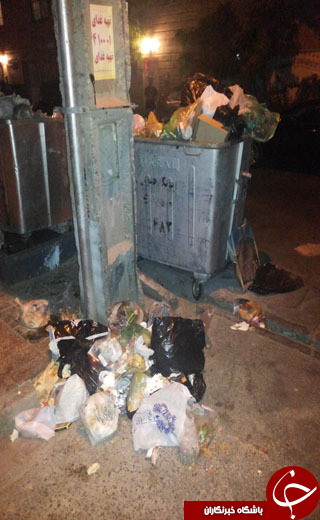 مشکل کمبود سطل زباله در معابر شهر + تصاویر