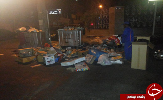 مشکل کمبود سطل زباله در معابر شهر + تصاویر