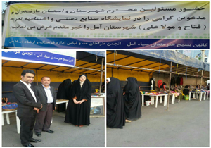نمایشگاهی آثار هنرمندانی مازندران در آمل             