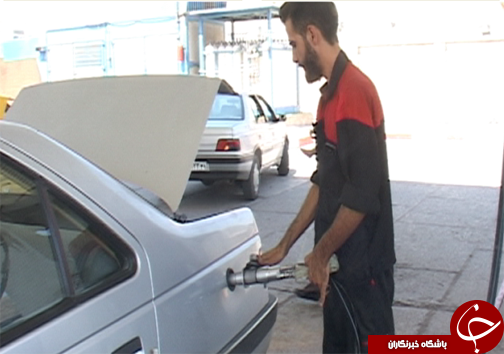 صف&zwnj;های طولانی اتومبیل برای استفاده رانندگان لرستانی از گاز CNG