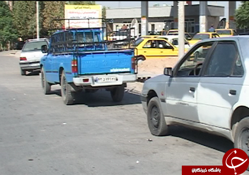 صف&zwnj;های طولانی اتومبیل برای استفاده رانندگان لرستانی از گاز CNG