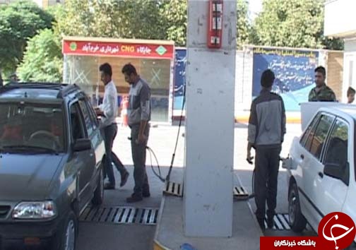 صف&zwnj;های طولانی اتومبیل برای استفاده رانندگان لرستانی از گاز CNG