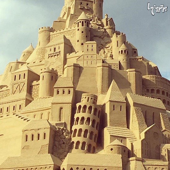 بلندترین قلعه شنی دنیا در آلمان+تصاویر