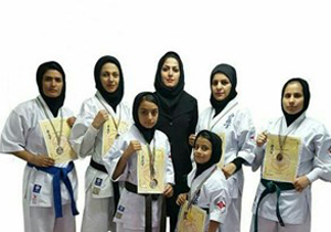 درخشش بانوان کیوکوشین کار جهرمی در مسابقات کشوری