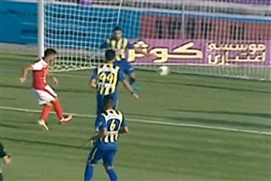 گل اول پرسپولیس به گسترش فولاد + فیلم
