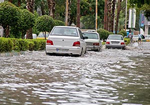 آبگرفتگی در برخی از شهرستان‌های گیلان
