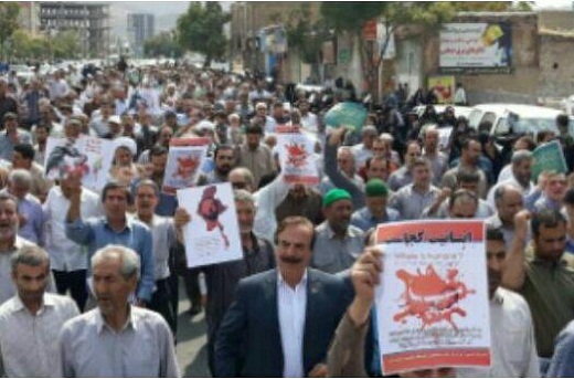 تضاهرات و راهپیمایی مردم اراک دراعتراض به نسل کشی درمیانمار + عکس