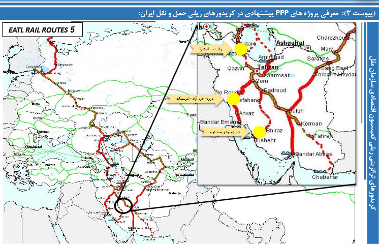 برگزاری اجلاس پنج جانبه راه اندازی کریدور ریلی جنوب &ndash; غرب