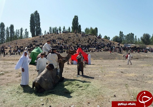 بازسازی غدیرخم با حضوربیش از ۴۰۰ هنرمند وبسیجی +تصاویر
