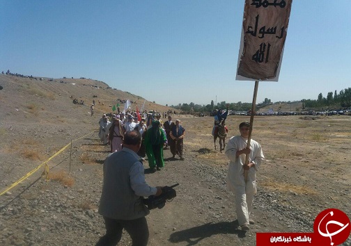 بازسازی غدیرخم با حضوربیش از ۴۰۰ هنرمند وبسیجی +تصاویر