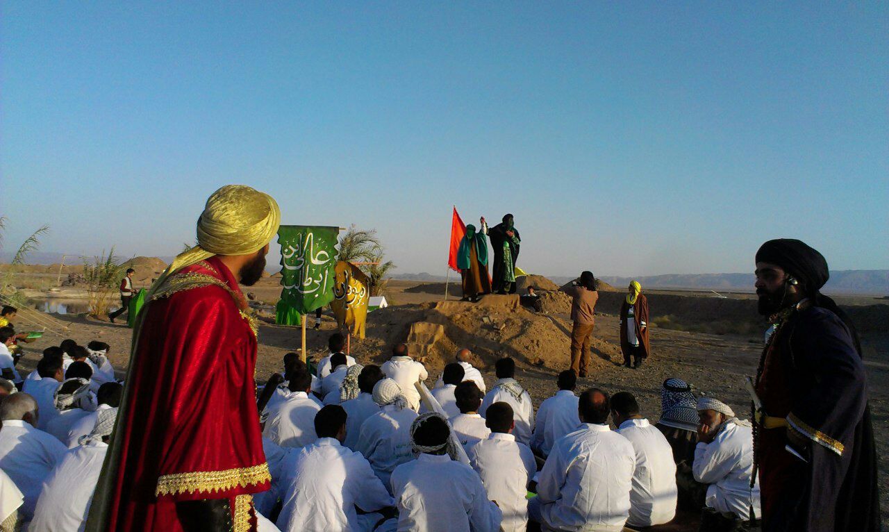 بازسازی واقعه غدیر خم در گناباد
