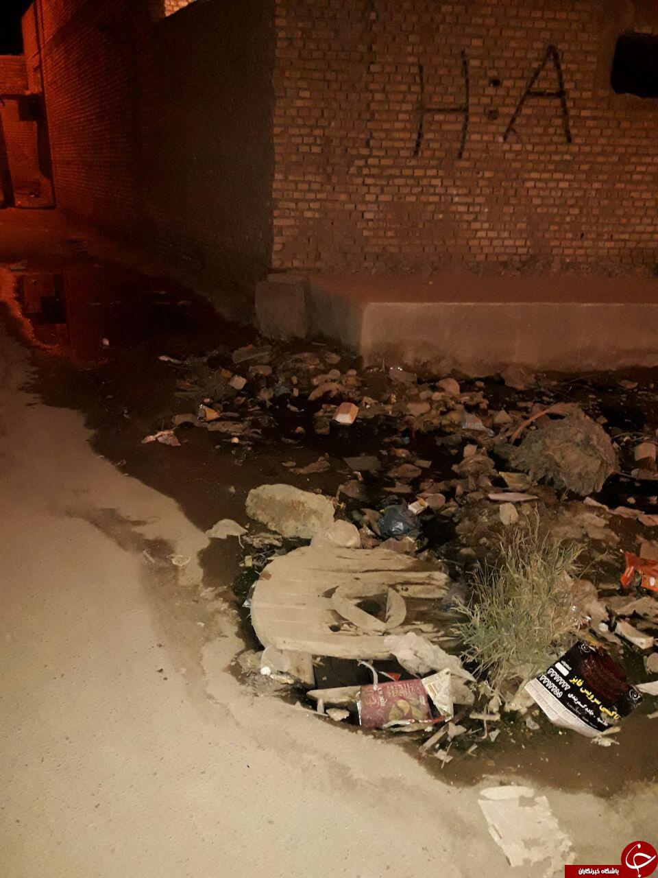 چهره اسفبار معابر ملاشیه + تصاویر
