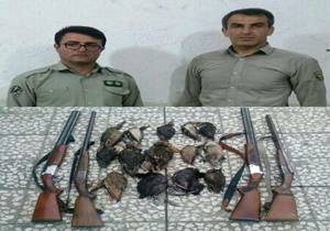 ۱۲ متخلف شکار در دام محیط بانان مازندران