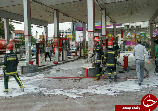 آتش به جان یک پمپ بنزین در آمل آتش به جان یک پمپ بنزین در آمل