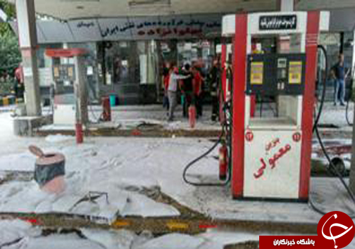آتش به جان یک پمپ بنزین در آمل آتش به جان یک پمپ بنزین در آمل