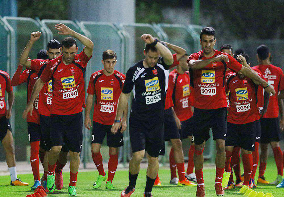 اولین تمرین پرسپولیس در امارات انجام شد